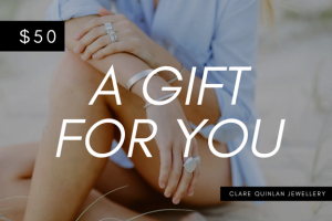 $50 gift certificate for clare quinlan jewellery