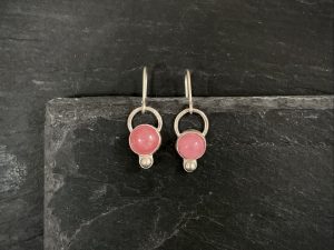 Rhodochrosite earrings